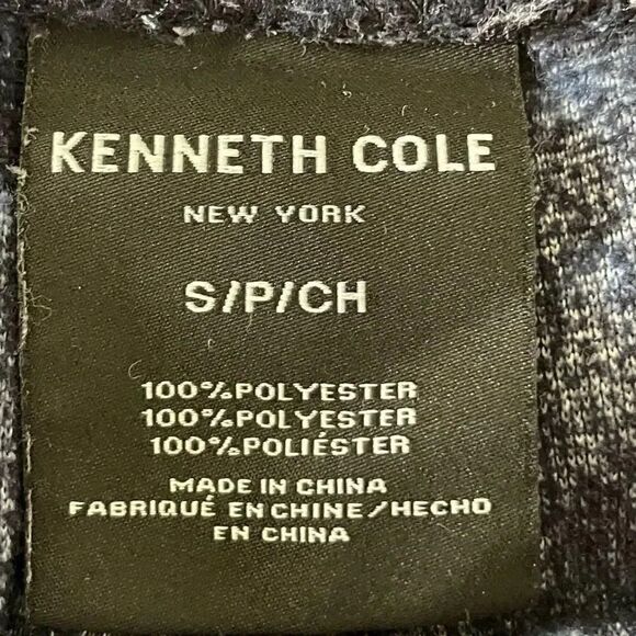 Kenneth Cole Flannel Comfy Navy High Rise Men’s Pajama Bottoms SZ S # 1360 - Picture 10 of 14